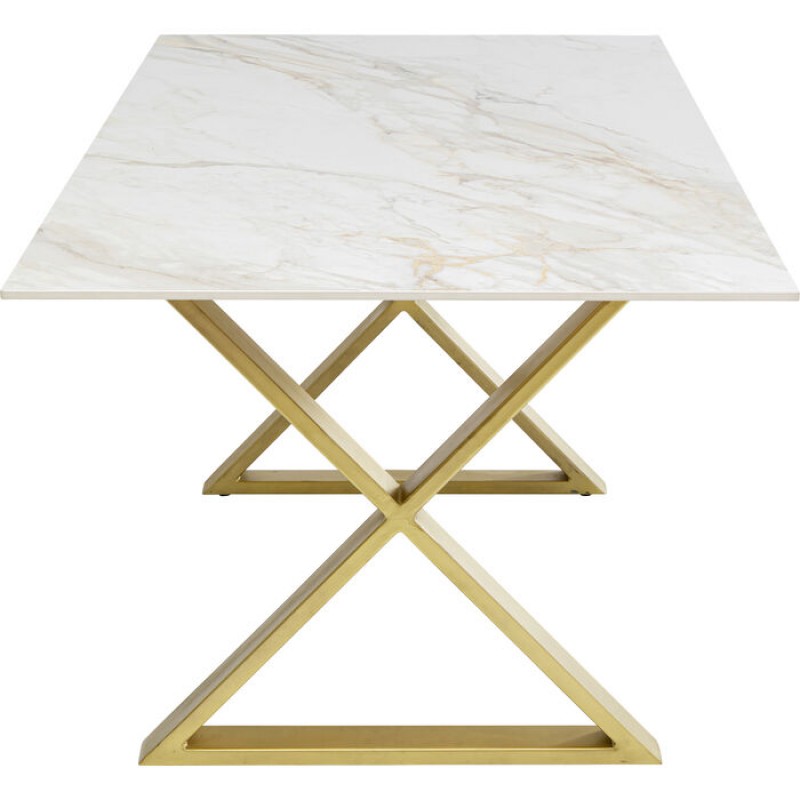 Table Eternity Cross Brass 180x90cm